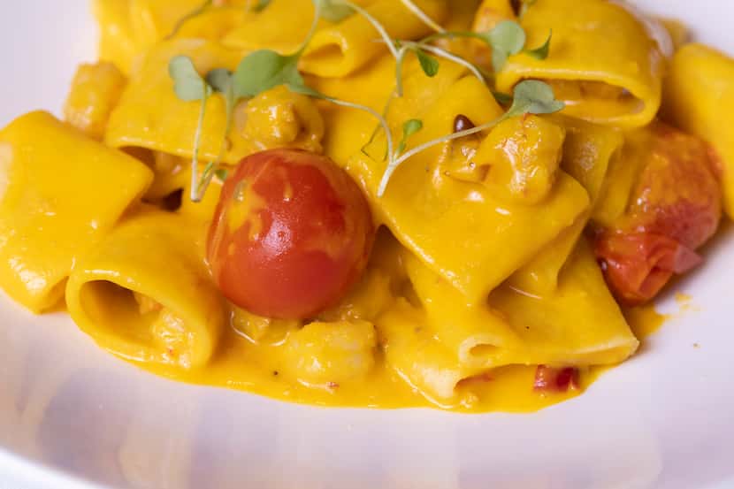 Corporate executive chef Taylor Kearney expects the paccheri, a tubed pasta, to be popular...