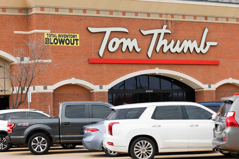 The Tom Thumb supermarket at 4000 William D. Tate Ave. is permanently closing on Feb, 24.