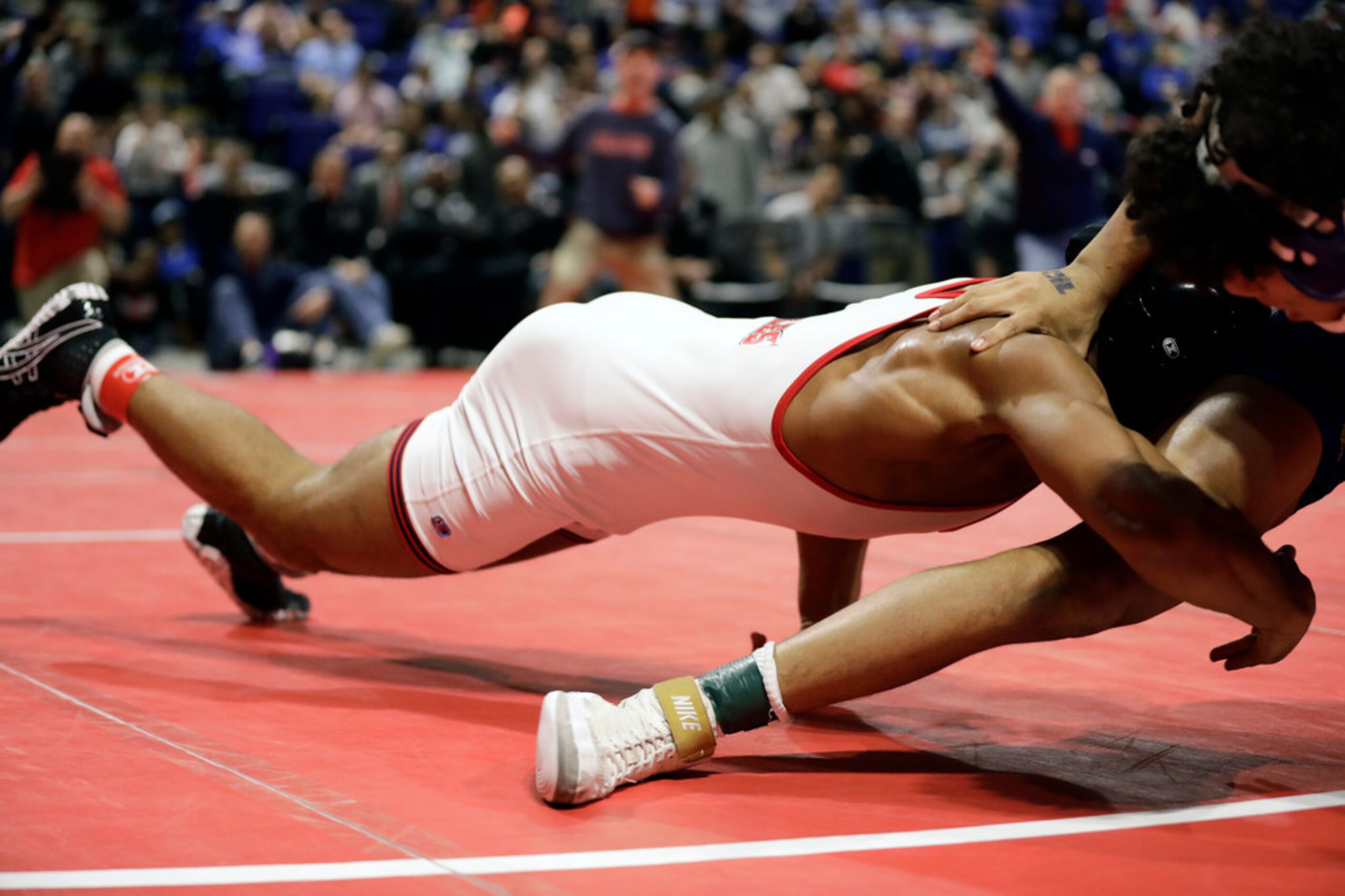 Elise Brown Ton of Allen during the UIL Texas State Wrestling Championships, Saturday,...