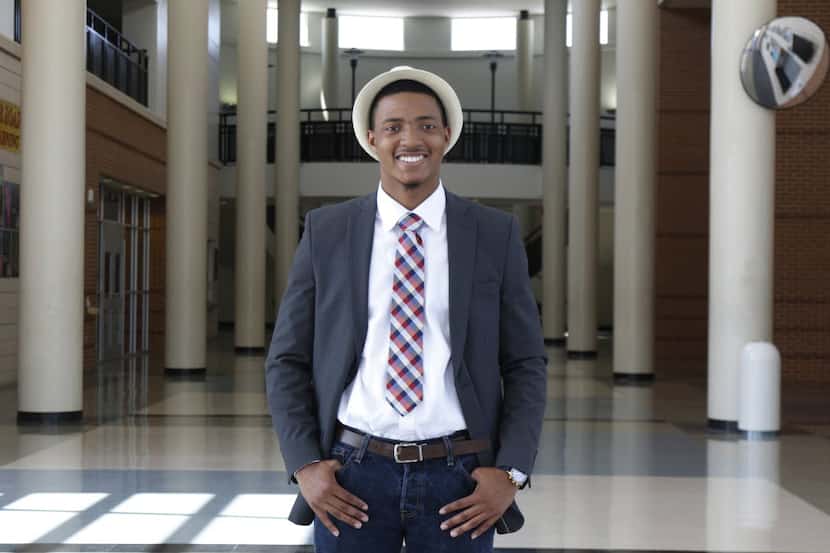 Darius Brown, 18, graduated from Lancaster High School recently and is the first from the...