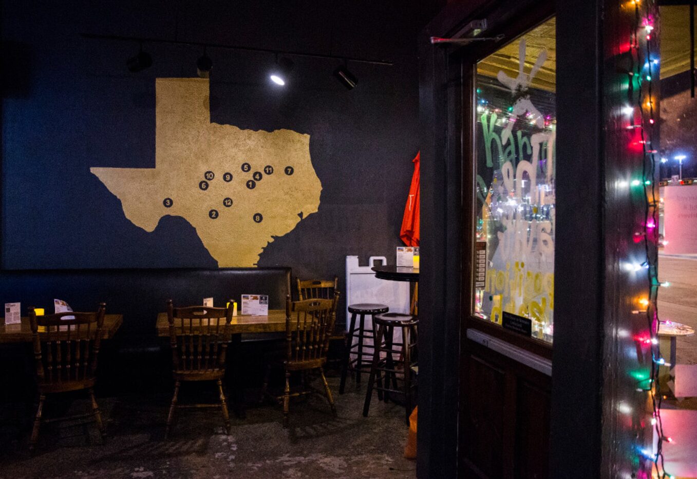 A map showing famous bank robberies at The Vault across the street from Fair Park on...