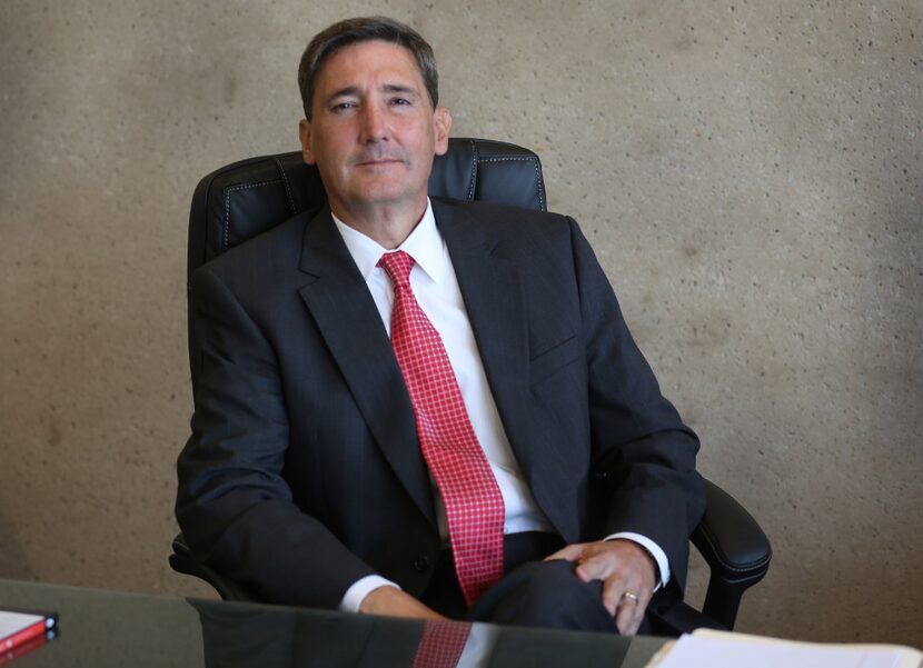 New Dallas city attorney Larry Casto, pictured  at city hall in downtown Dallas on Tuesday,...