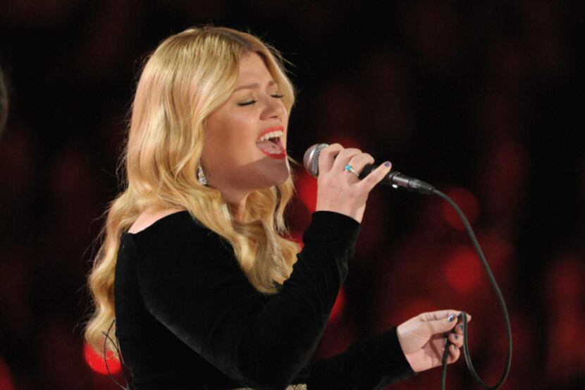 Kelly Clarkson performs on stage at the 55th annual Grammy Awards on Sunday, Feb. 10, 2013,...
