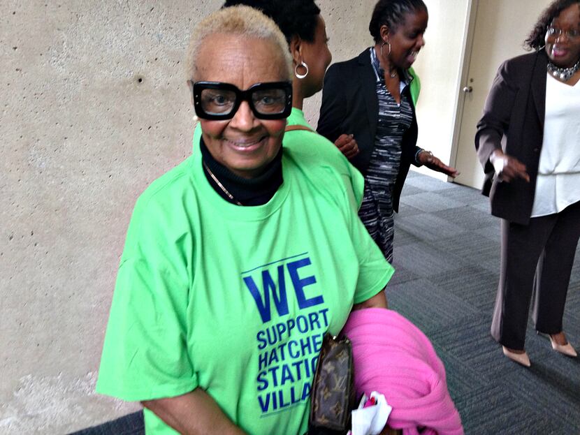 Willie Mae Coleman at Dallas City Hall on Monday.
