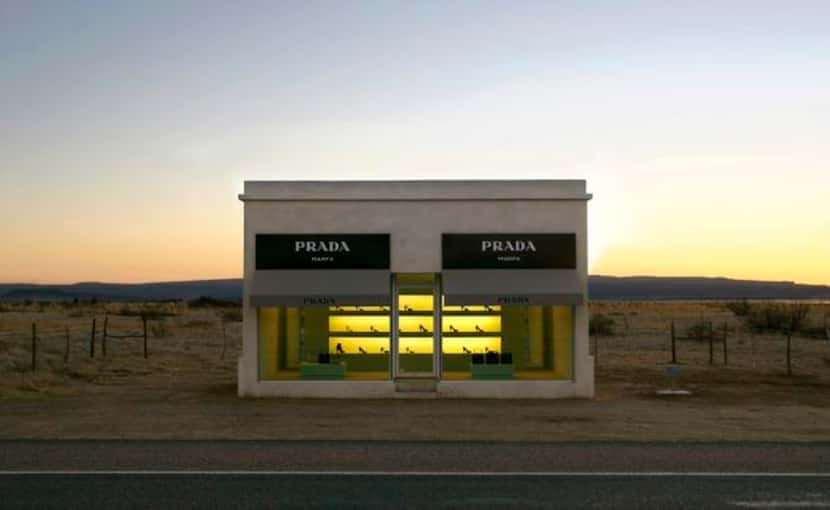 
Prada Marfa, near Valentine in West Texas, is a sculpture bearing the name of the Italian...