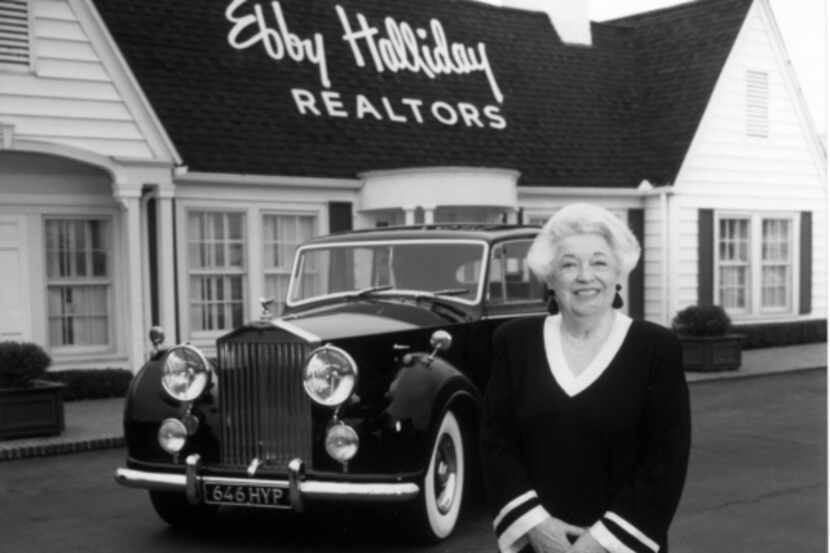 Ebby Halliday, in front of her office in the 1980s, said despite almost $50,000 in repairs...