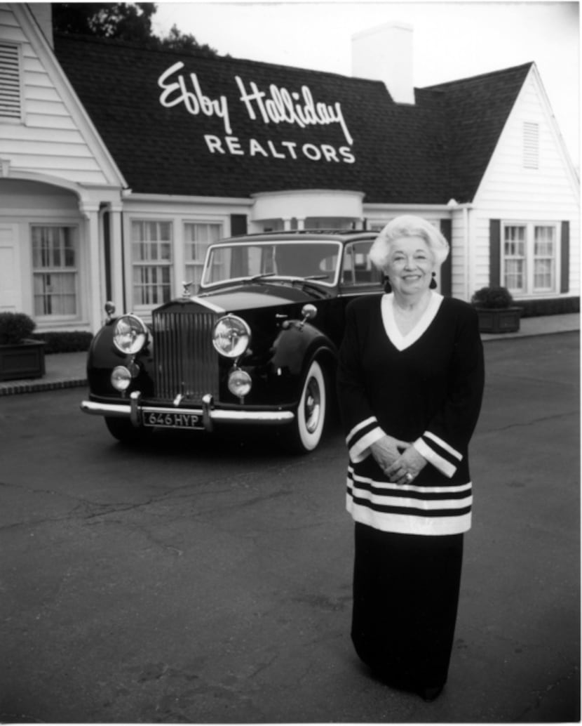 Ebby Halliday, in front of her office in the 1980s, said despite almost $50,000 in repairs...