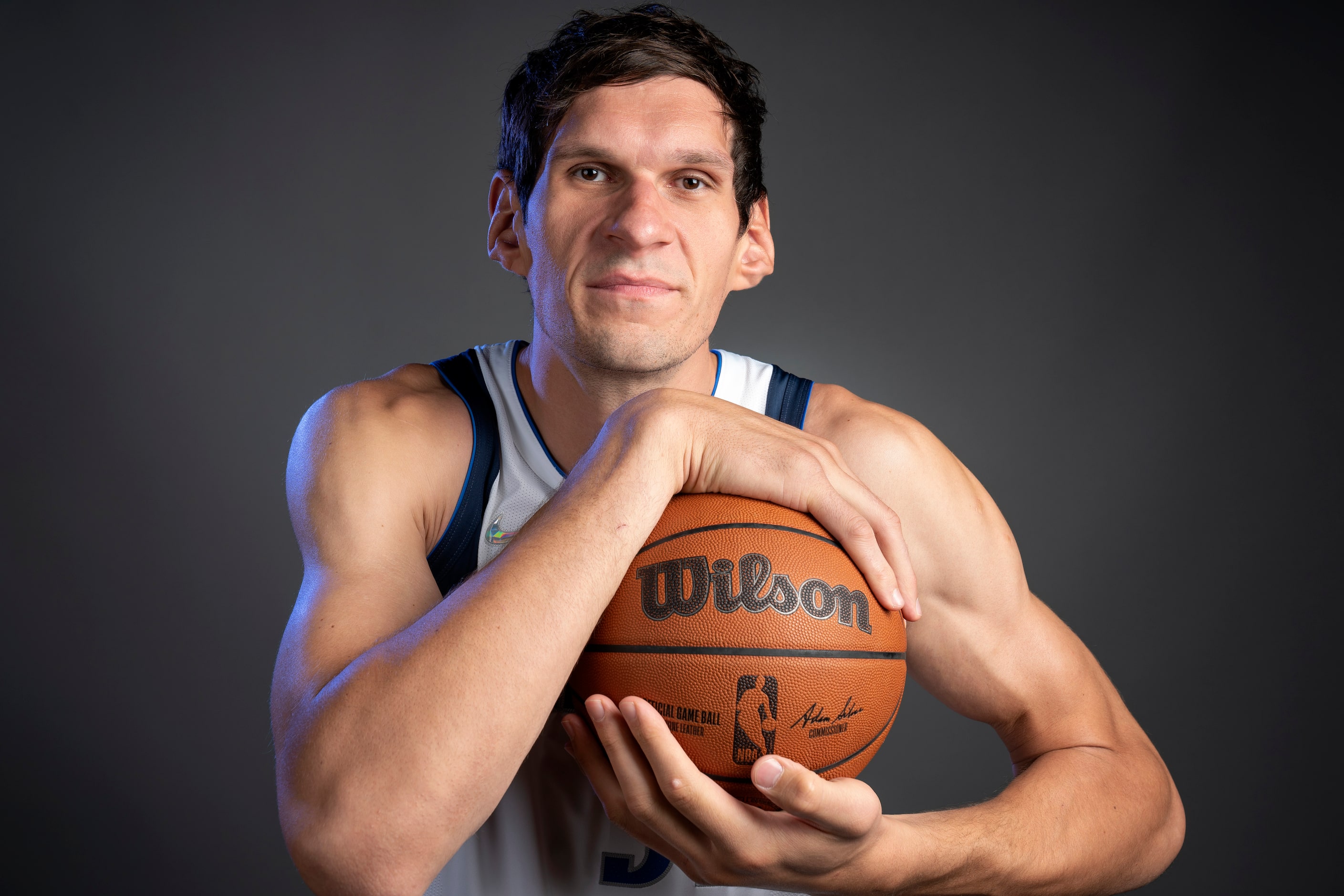 Dallas Mavericks center Boban Marjanović (51) poses for a portrait during the Dallas...