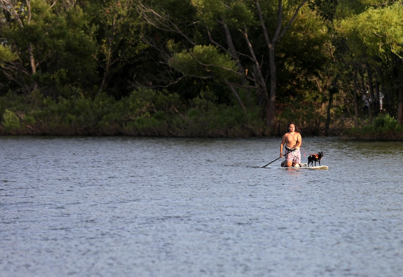 Lewisville Lake offers a nice launching off point for a day of paddleboarding. Or, if you...