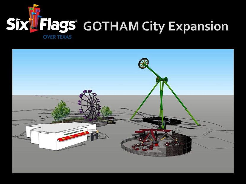  A rendering of the new ride options at Six Flags Over Texas for the 2016 season. (Six Flags)