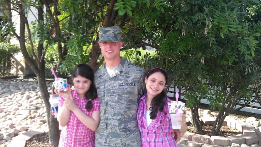 Family photo of Edgar Tirado Jr. with his sisters, Sophia Tirado and Stefania Tirado, on a...