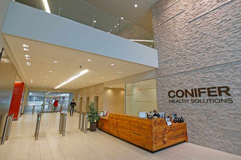 The lobby at Conifer Health Solutions in Frisco. 