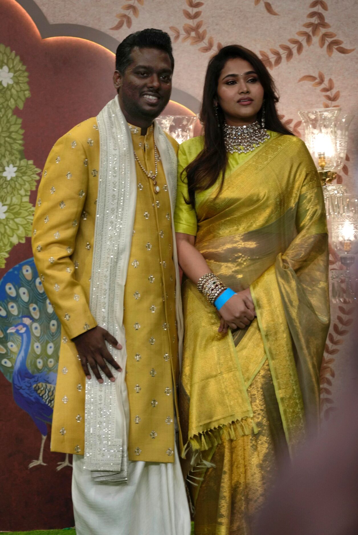 Bollywood film director Atlee Kumar with wife Krishna Priya 