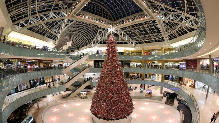 Nation's Tallest Indoor Christmas Tree Takes Root In A Dallas Shopping Mall