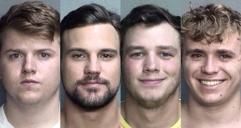 Four men were arrested on drug possession charges after police obtained a search warrant for...