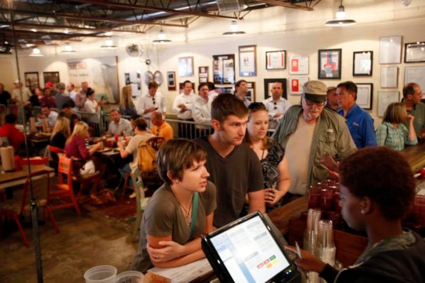 
Pecan Lodge shortly after opening on a Wednesday morning.
