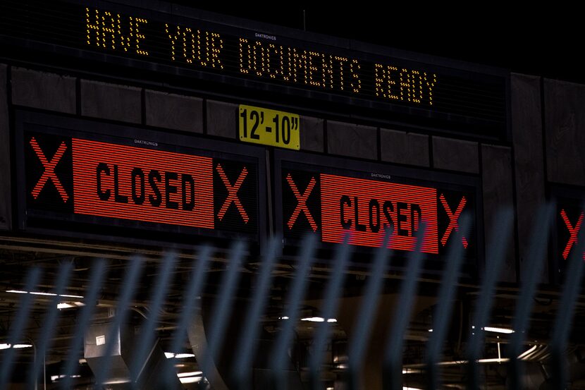 A view of the Paso Del Norte Port of Entry in El Paso, Texas, Saturday, March 21, 2020. The...