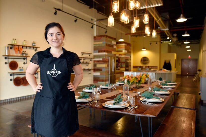Kelly Huddleston, 31, is owner of the The Cookery, a new cooking school in Dallas. (Ben...