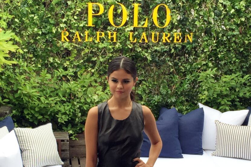 Selena Gomez attends the presentation for the Polo Ralph Lauren Spring 2016 collection...