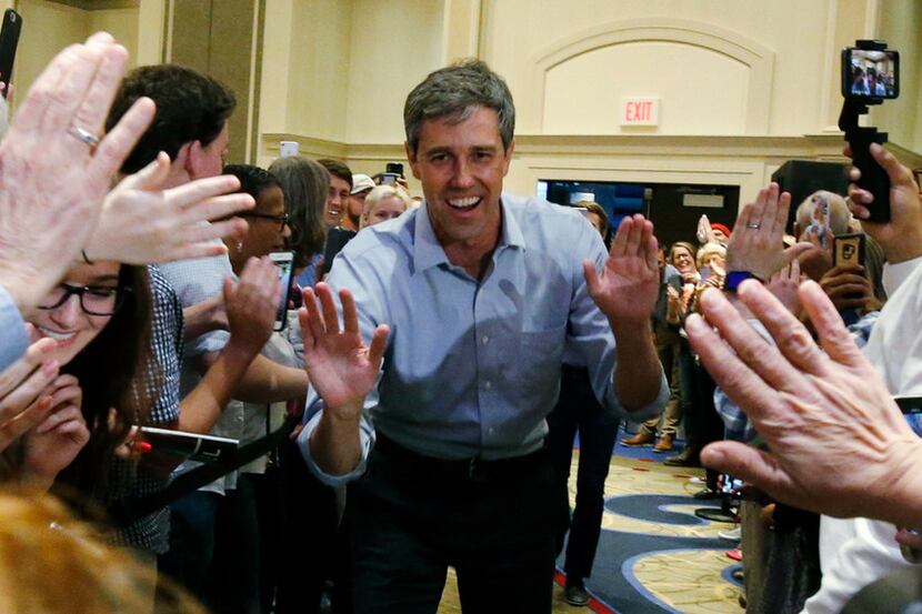 Democratic presidential candidate Beto O'Rourke made a campaign stop at a  Richmond hotel...