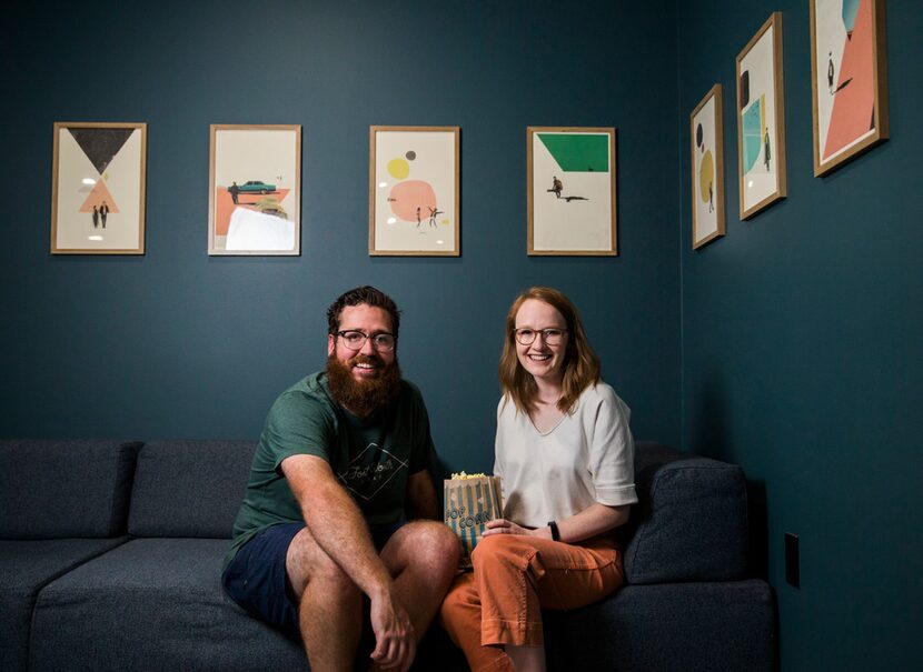 Jimmy and Brooke Sweeney pose for a photo at The Grand Berry Theater, a new independent...