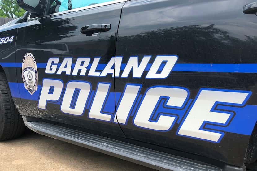 A Garland police car is seen in this photo provided by the police department.