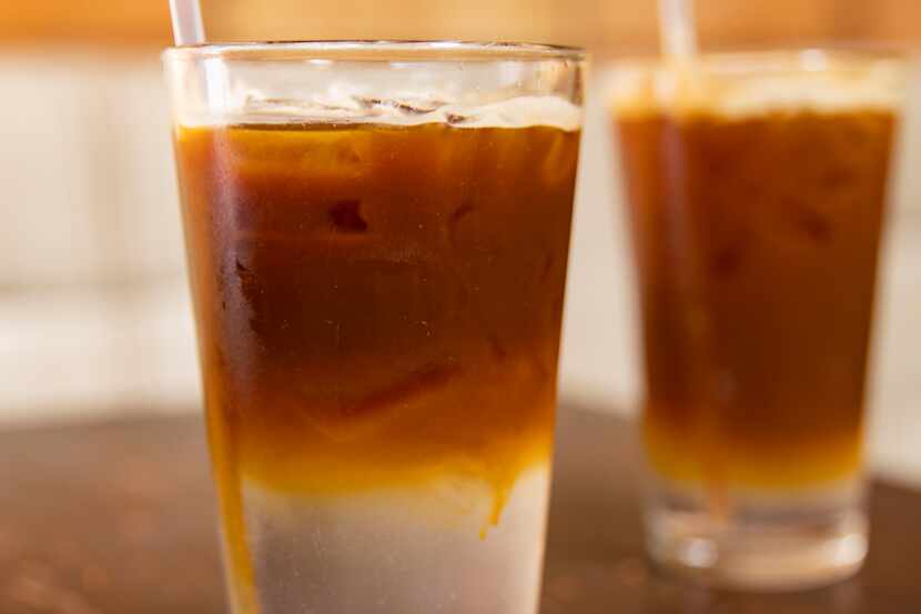 The Espresso Tonic drink at Ascension Coffee on July 1, 2020 in Dallas.