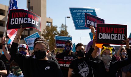 Many of Saturday's marchers in Dallas had a common sentiment: It's time for President Donald...