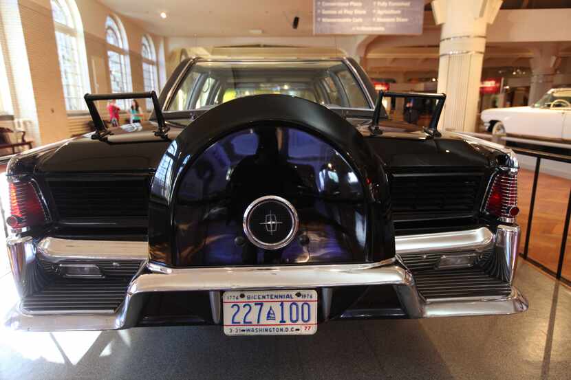 The Henry Ford Museum in Dearborn, Mich., displays the customized 1961 Lincoln Continental...