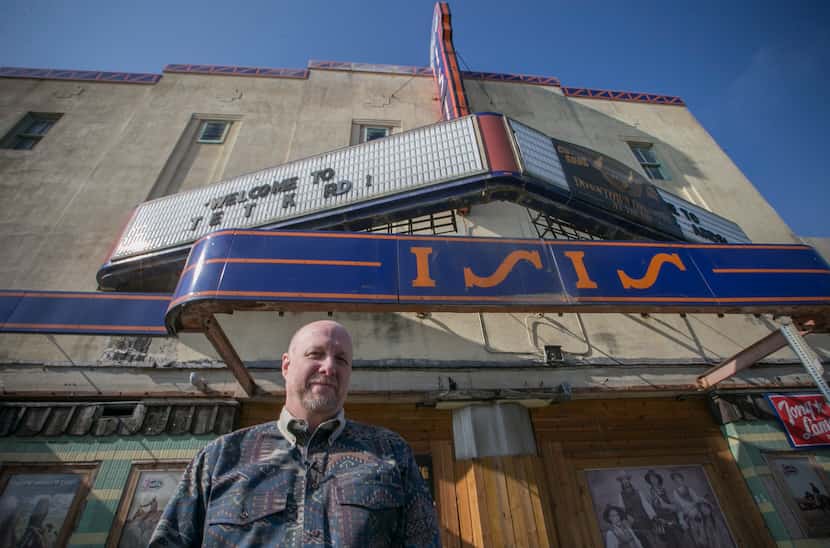Jeffrey Smith poses in 2017 outside what would become the Downtown Cowtown at the Isis...