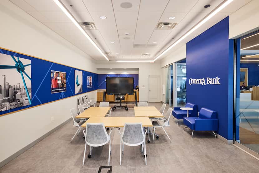 Comerica CoWorkSpaces which includes expansive Community Space for events as well as private...