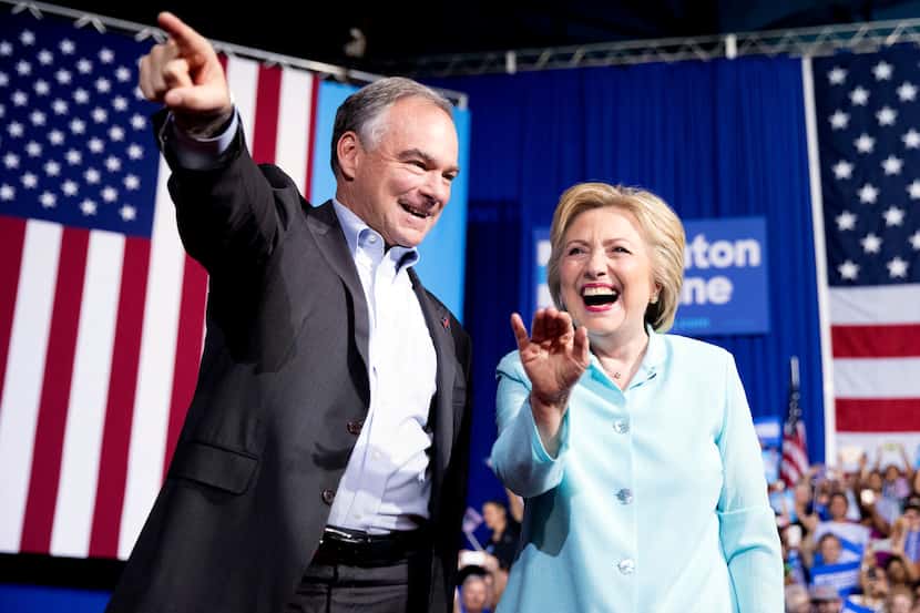 Sen. Tim Kaine, Hillary Clinton's pick for vice president, addressed a rally in Florida on...