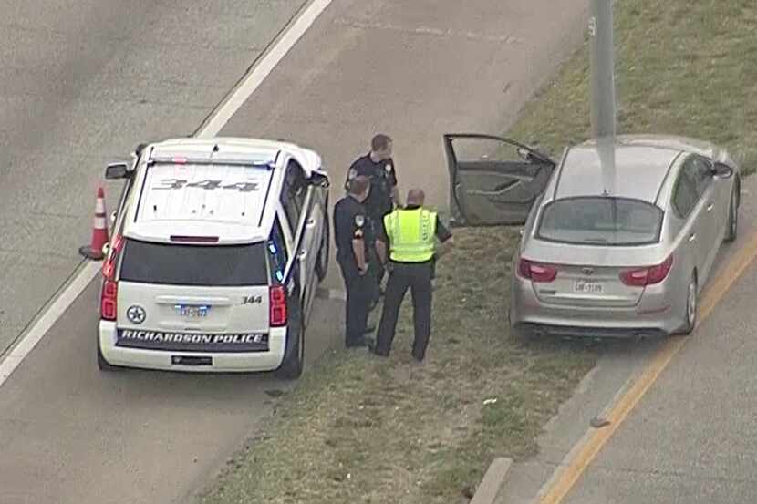Investigators shut down the  U.S. 75's southbound frontage road for several hours, causing...