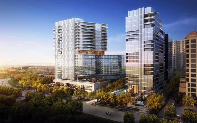 The three-tower development would replace two vacant insurance buildings on Turtle Creek.