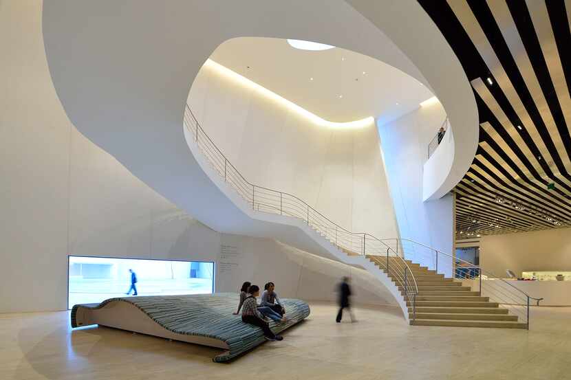 Toyo Ito's grand baroque staircase in the Museum of the International Baroque.