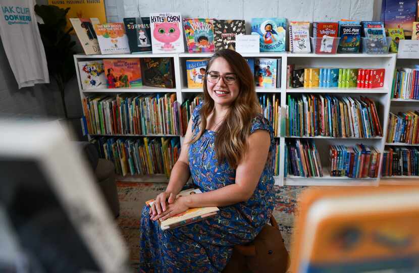 Claudia Vega, co-owner of Whose Books, opened the store in November and has over 3,000 books...