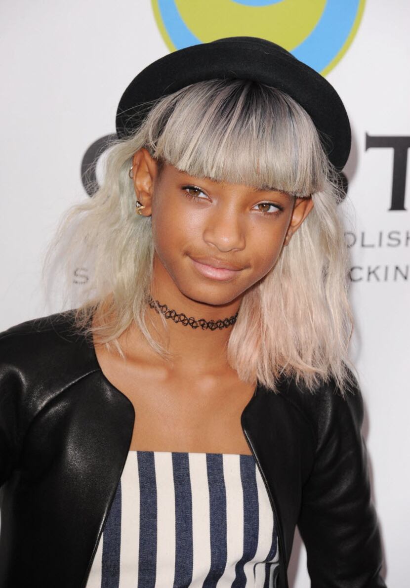 Here, Willow Smith throws it back to the '90s with a stretchy plastic choker.