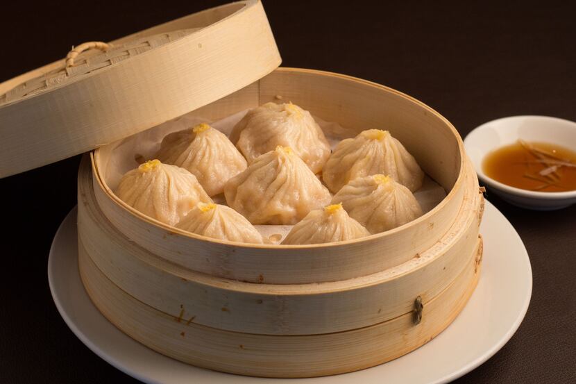 Crab meat steamed buns Shanghai-style is one of the dishes featured at Fortune House in Las...