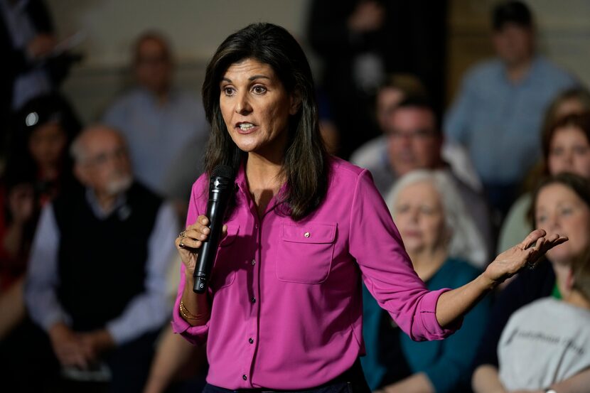 Republican presidential candidate Nikki Haley, the former governor of South Carolina, spoke...