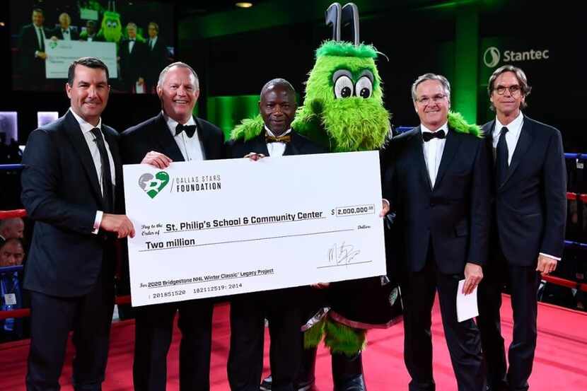 Dallas Stars Foundation presents St. Philip's School with a $2 million check