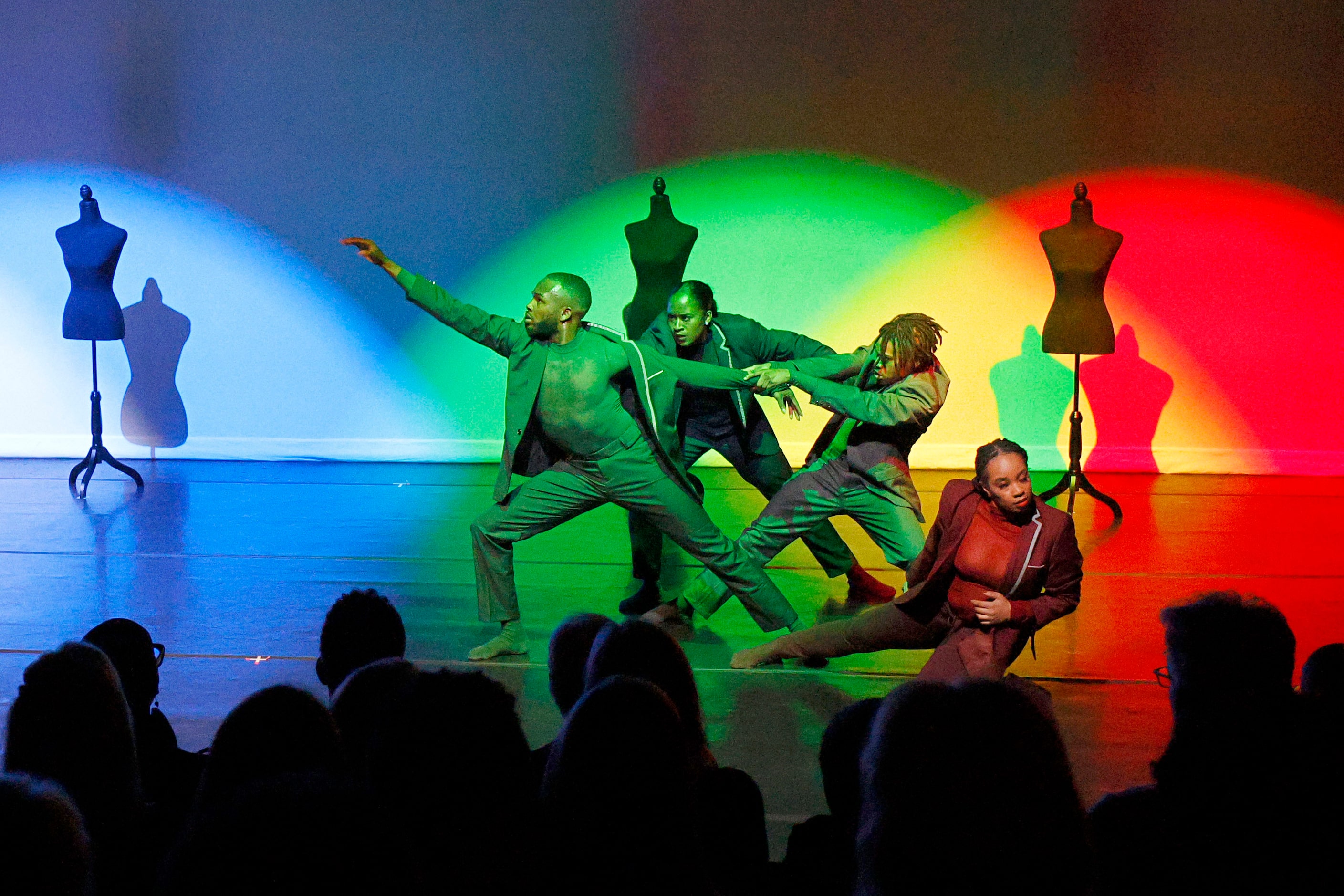 Former Dallas Black Dance Theatre dancers perform “ Overcurrent,” choreographed by Derick...