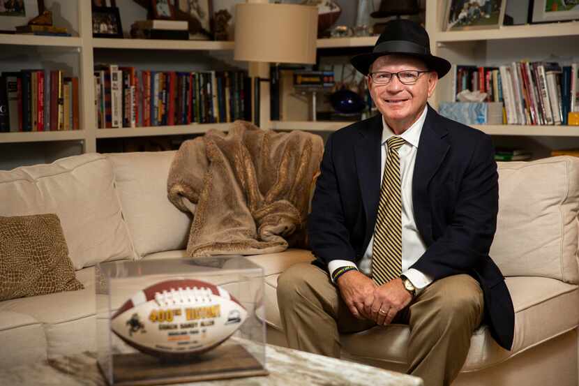 Highland Park football coach Randy Allen poses for portraits in his Highland Park home on...