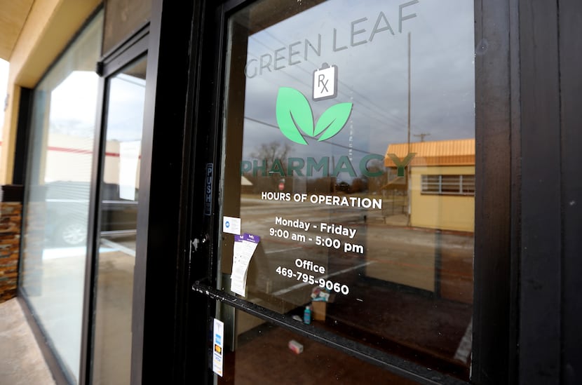 Green Leaf Pharmacy in Allen, Texas, Monday, December 20, 2021. (Anja Schlein/Special...