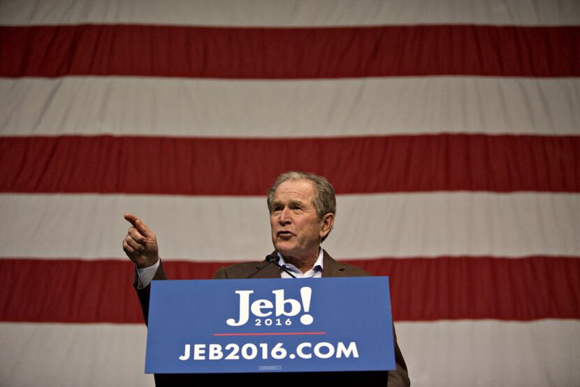  George W. Bush campaigned on behalf of his brother Jeb before the South Carolina primary in...