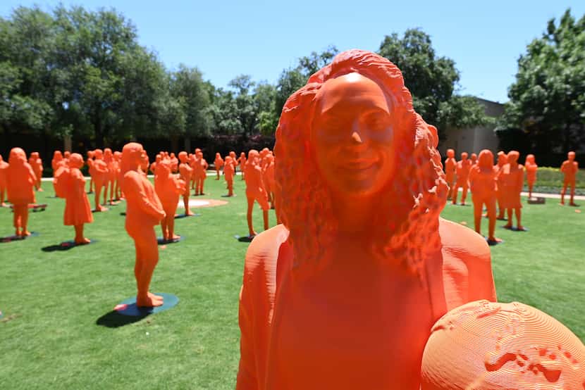 If/ThenSheCan-The Exhibit, featuring more than 120 life-size statues of women STEM stars,...