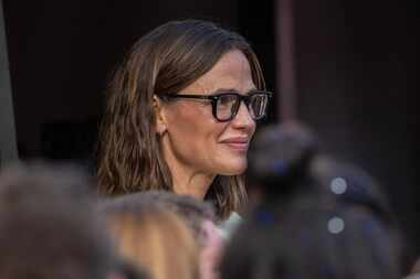 Actress Jennifer Garner attends Taylor Swift's Eras Tour at GEHA Field at Arrowhead Stadium...