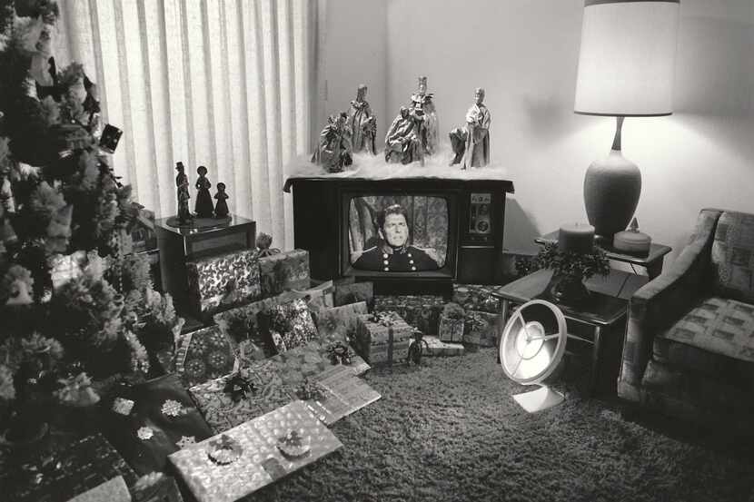 Bill Owens' "Reagan on TV" is on display as part of the "Suburbia" exhibition at Photographs...