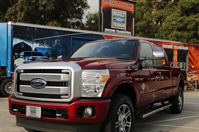 The 2013 Ford Super Duty Platinum truck