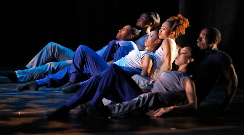 Dancers performed touch (listen), during which they remained in almost constant contact....