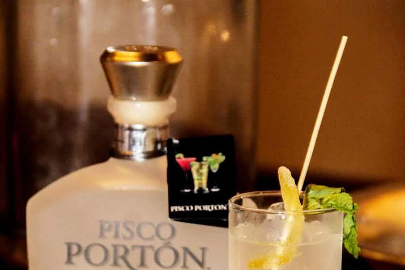 
Pisco is a clear brandy made from freshly pressed stemless grapes. 
